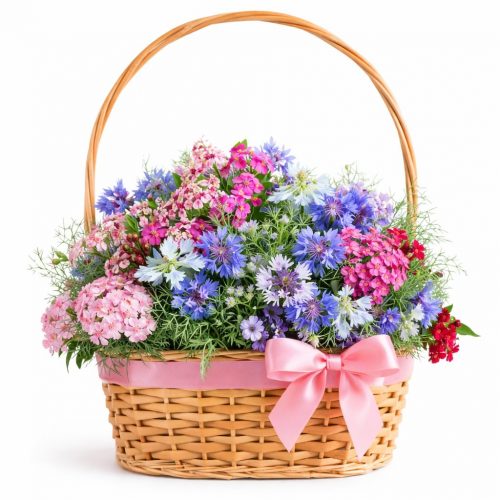 Корзина с цветами «Наслаждение»