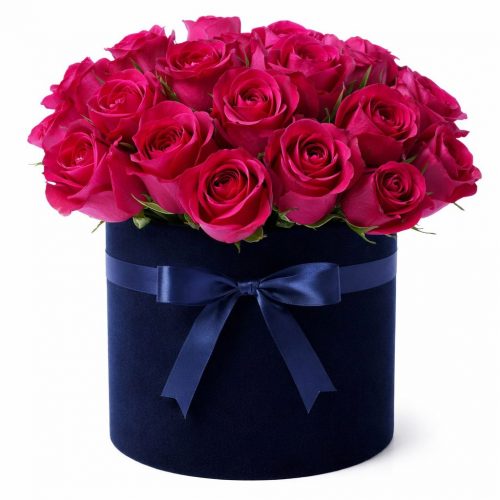 Цветы в шляпной коробке «Астрея»