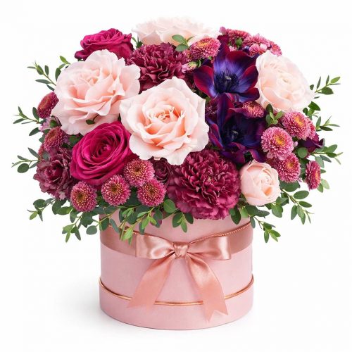 Цветы в коробке «Аромат лета»