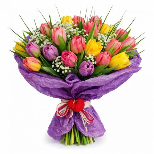 Букет из свежих цветов «Весенняя мечта»