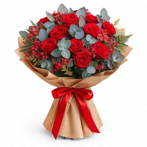 Букет цветов «Красное Очарование»