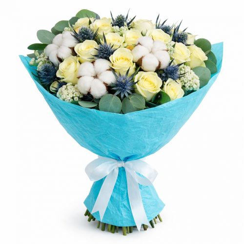 Букет цветов «Кремовый танец»