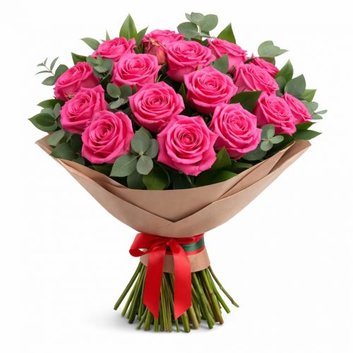 Букет цветов «Розовый шарм»