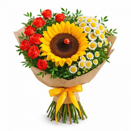 Букет цветов «Солнечное настроение»