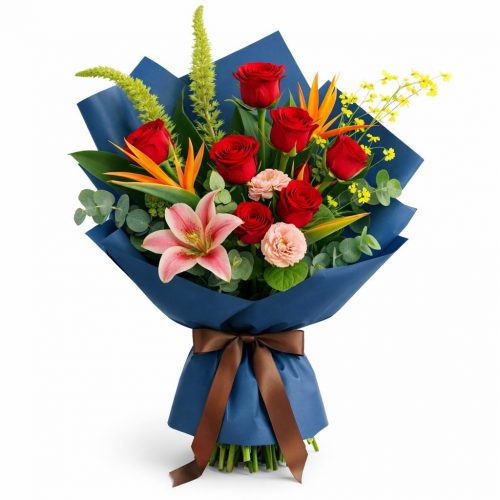 Букет цветов «Вихрь красок»
