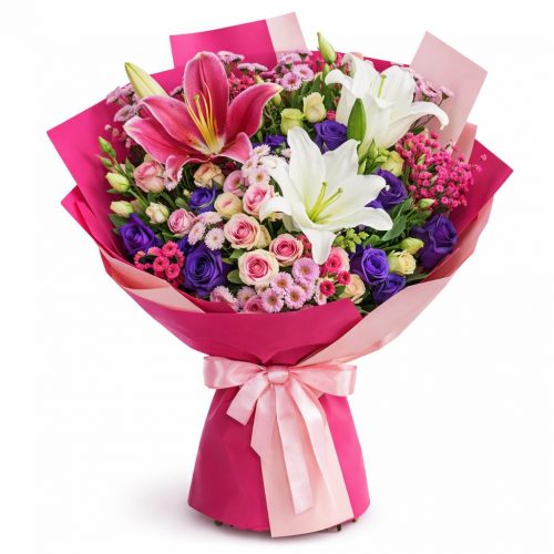 Флористический букет «Фантазийный город»