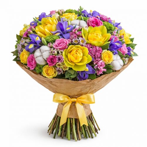 Цветочный букет «Буйство красок»