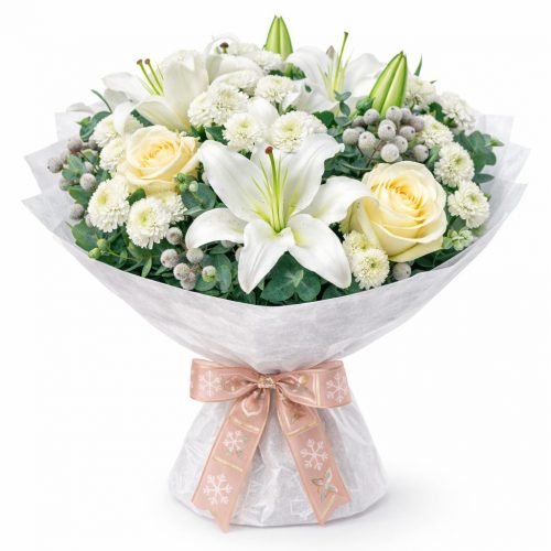 Цветочный букет «Снежная фантазия»