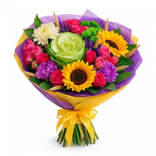 Цветочный букет «Солнечная симфония»